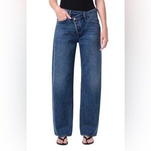 AGOLDE Arc Criss Cross Jean in Dark Blue
